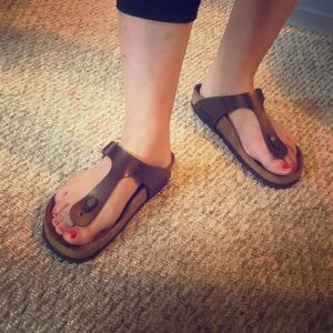 Birkenstock Gizeh sandals - Graceful Toffee Sz 39